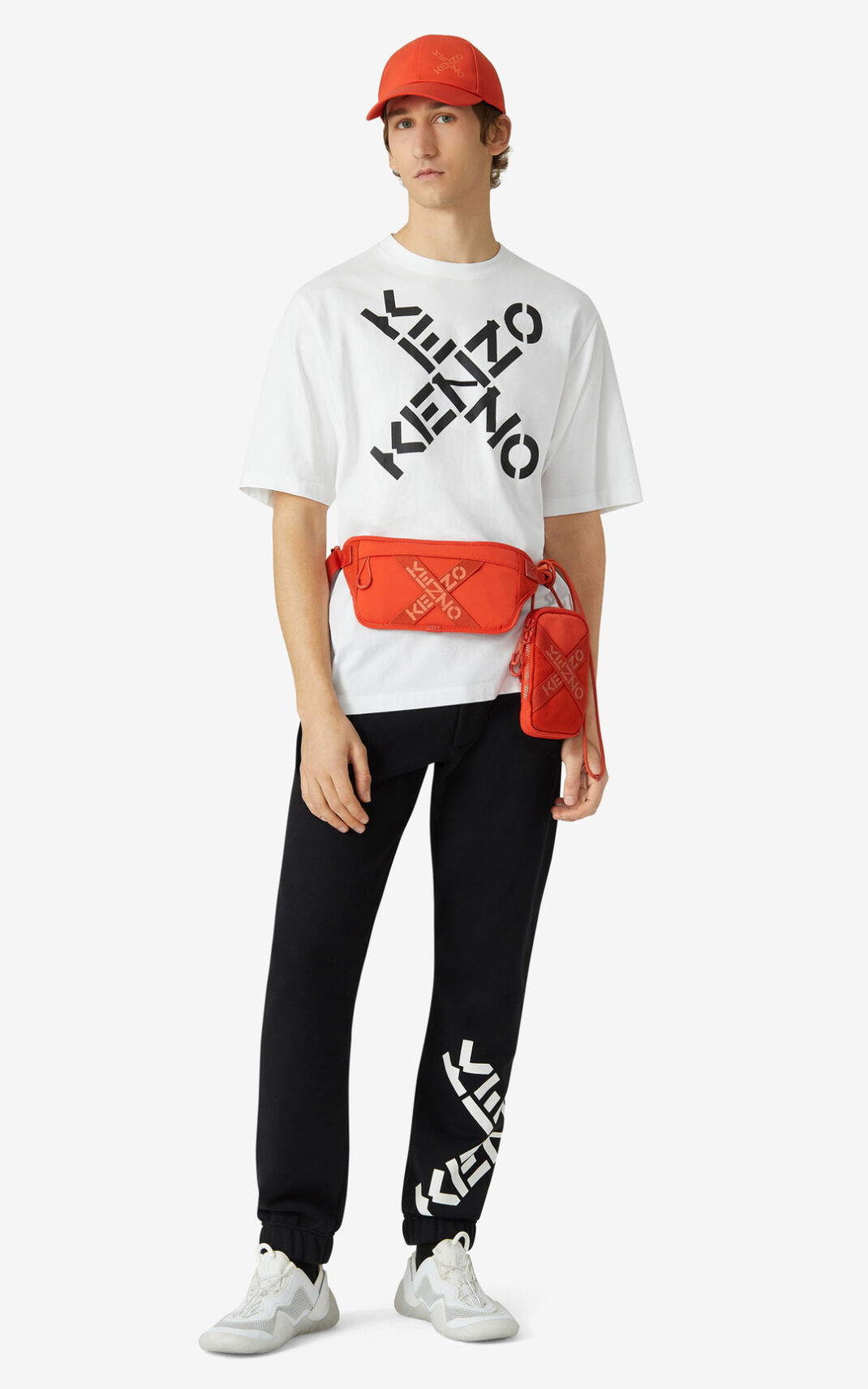 T Shirt Kenzo Sport Big X Homme Blanche | JFXU-39140